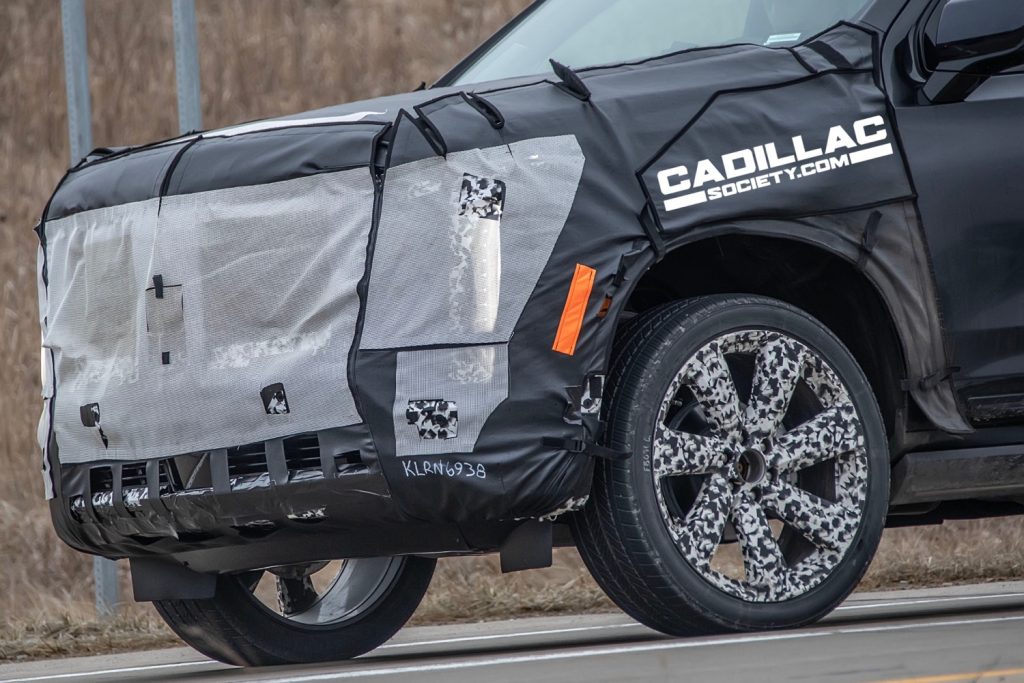 Refreshed 2024 Cadillac Escalade ESV Spied For The First Time