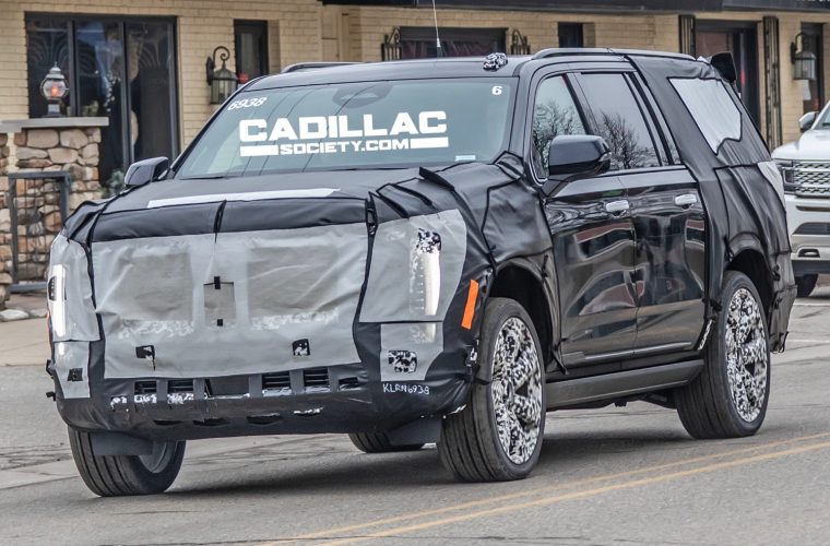 Refreshed 2024 Cadillac Escalade ESV Spied For The First Time