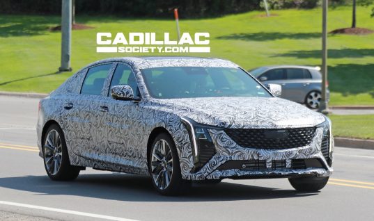 New 2024.5 Cadillac CT5 Spy Shots Reveal Front Fascia, Headlights