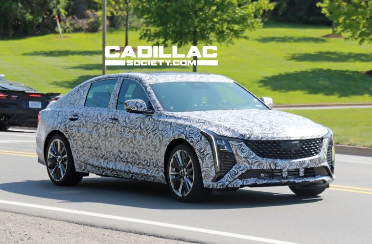Refreshed Cadillac CT5 Spy Photos Show New Widescreen LED Display
