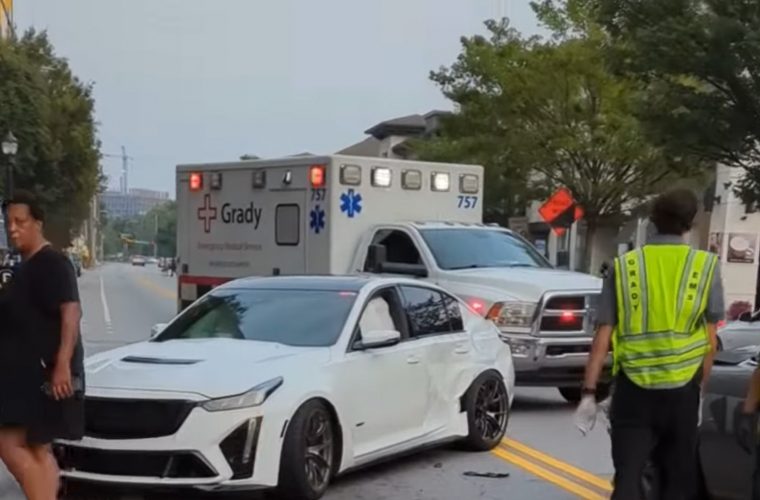 Valet Takes Cadillac CT5-V Blackwing For Joyride, Crashes It: Video