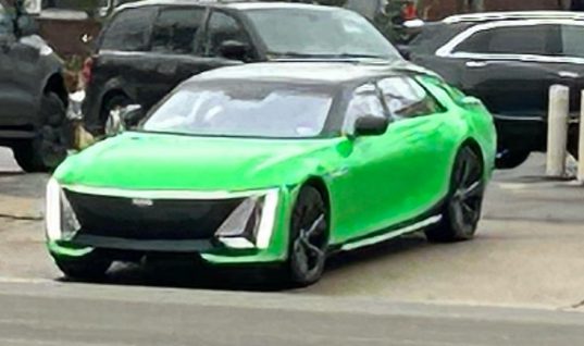 Someone Spotted This Bright Green Cadillac Celestiq