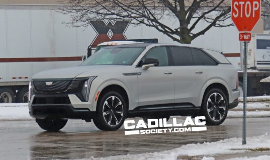 2025 Cadillac Escalade IQ In Flare Metallic Paint: On The Road Photos
