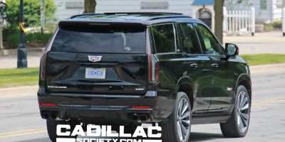 2025 Cadillac Escalade Sports Redesigned Taillight Graphics: Comparison