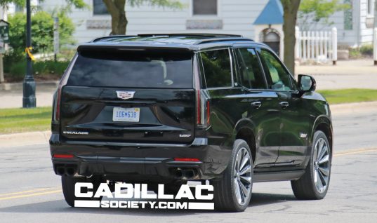 2025 Cadillac Escalade Sports Redesigned Taillight Graphics: Comparison