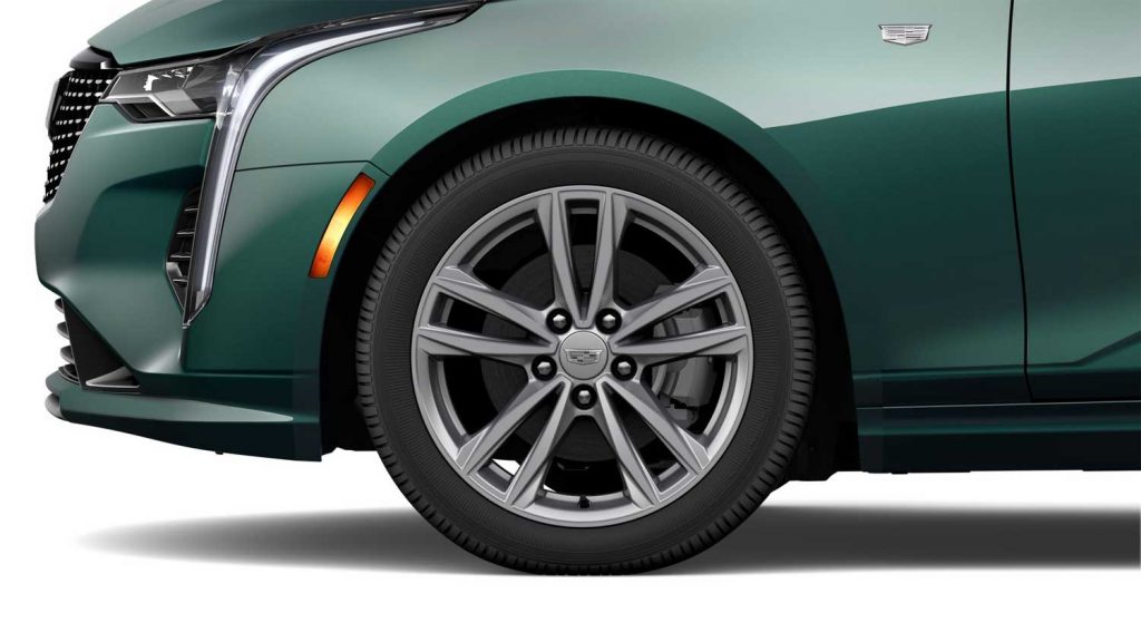 An image of one of the wheel options for the 2025 Cadillac CT4.