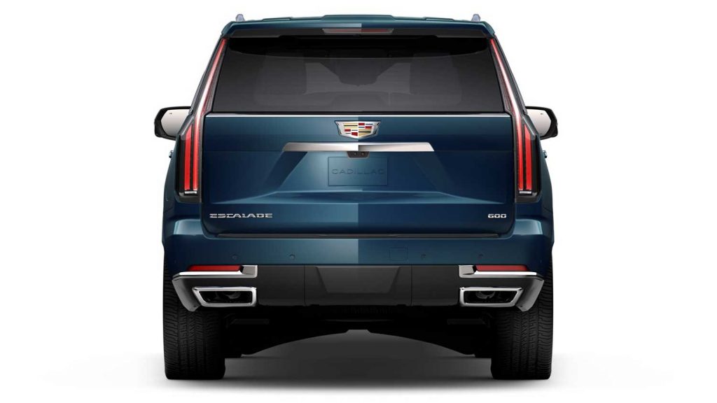 Rear view of the 2025 Cadillac Escalade.