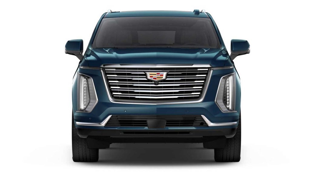 Front view of the 2025 Cadillac Escalade.