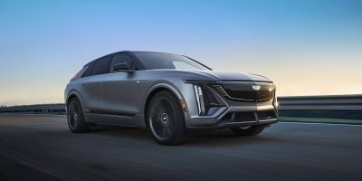 Upcoming Cadillac Lyriq-V Seems To Ride Much Lower Than Regular Lyriq