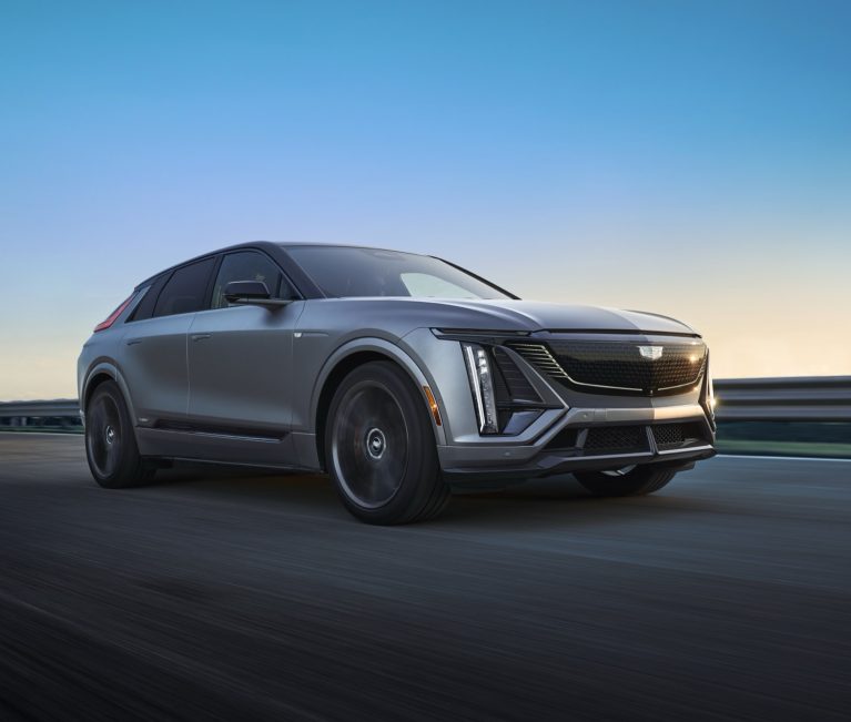 Upcoming Cadillac Lyriq-V Seems To Ride Much Lower Than Regular Lyriq