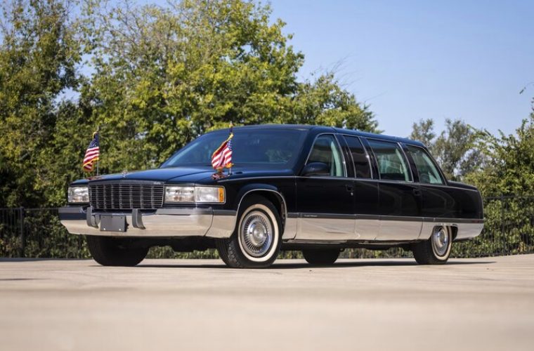 1996 Cadillac Fleetwood Brougham Presidential Limousine Used By Bill Clinton Heads To Auction