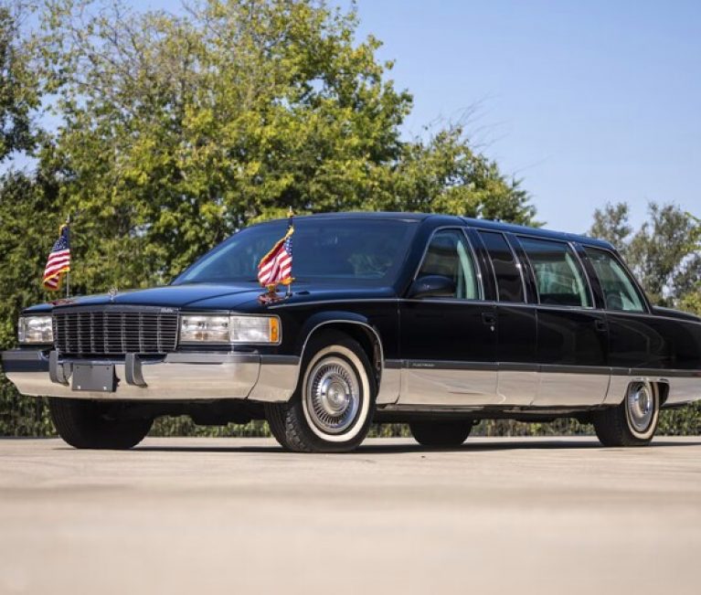 1996 Cadillac Fleetwood Brougham Presidential Limousine Used By Bill Clinton Heads To Auction