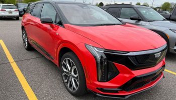 Photos Show 2026 Cadillac Optiq-V In The Real World Without Camouflage