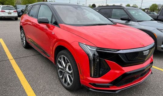Photos Show 2026 Cadillac Optiq-V In The Real World Without Camouflage