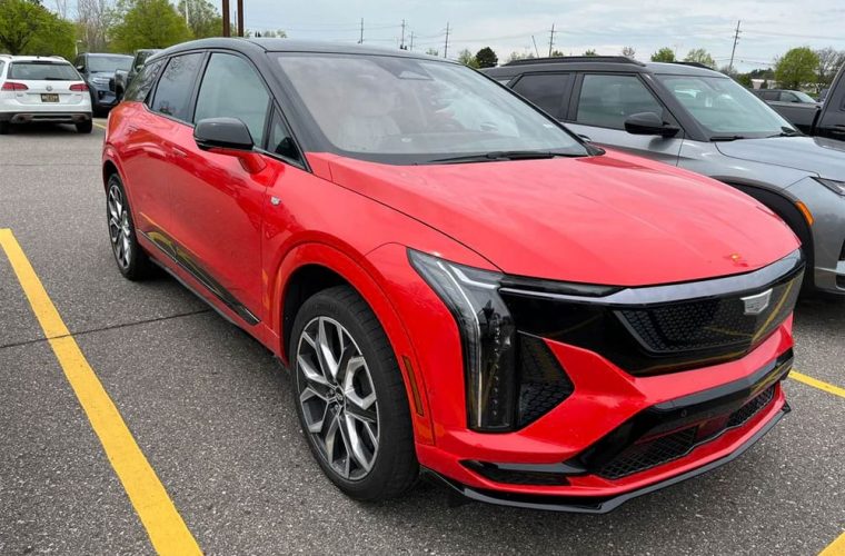 Photos Show 2026 Cadillac Optiq-V In The Real World Without Camouflage