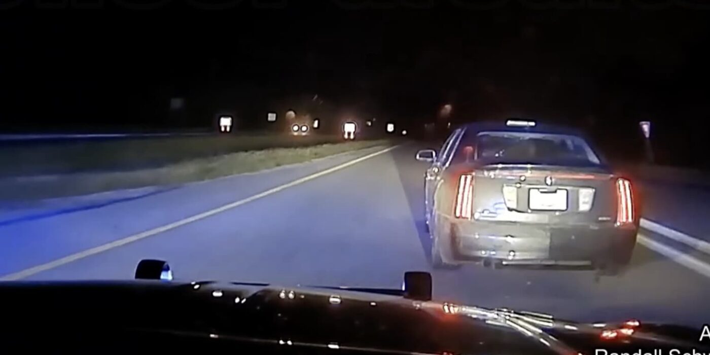 Cadillac STS Sedan Taken Down By Arkansas State Police After High-Speed Chase: Video