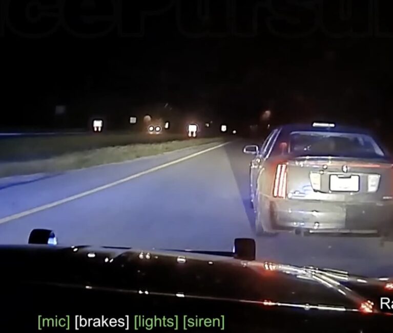 Cadillac STS Sedan Taken Down By Arkansas State Police After High-Speed Chase: Video